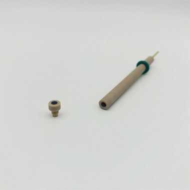 Detachable Glassy Carbon Electrode Straight Type PEEK Rod SEM φ3mm