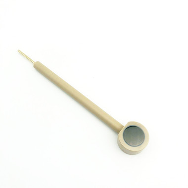 L-Shaped Glassy Carbon Electrode PEEK Rod with PTFE Isolation Ring φ12mm