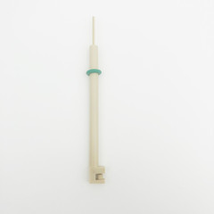 PEEK replaceable L-shaped glassy carbon electrode holder slit 3mm