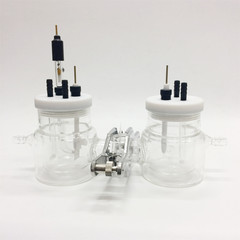 H type temperature controlled sealed electrochemical cell 100ml