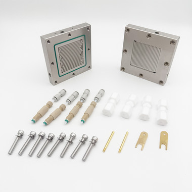 Membrane Electrode Assembly MEA Electrolyzer 25c㎡ 5x5cm Three-S channel+Parallel runner channel width 1.5mm