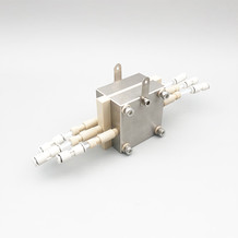 Porous solid electrolyte PSE electrolyzer 5cm²,convert CO2 to Formic Acid,ORR electrochemical synthesis of H2O2,PSE chamber thickness 2mm