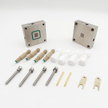 AEM Water Electrolyzer,Nickel Flowfield with Serpentine Channel,1c㎡ 1x1cm,channel width 1.5mm