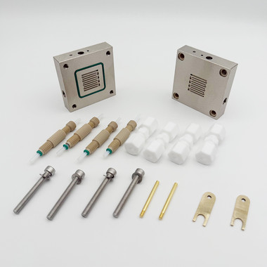 AEM Water Electrolyzer,Nickel Flowfield with Serpentine Channel,4c㎡ 2x2cm,channel width 1.5mm