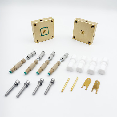 AEM Water Electrolyzer,Nickel plated with gold, Serpentine Channel,1c㎡ 1x1cm,channel width 1.5mm